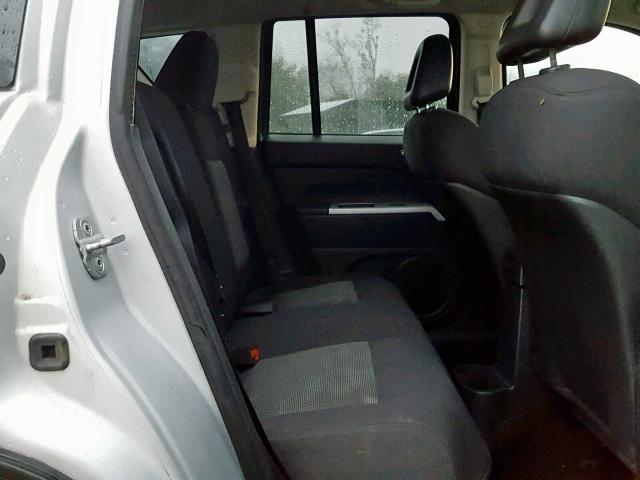 1J8FT47W48D680677 - 2008 JEEP COMPASS SP ვერცხლისფერი ფოტო 6