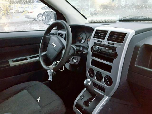 1J8FT47W48D680677 - 2008 JEEP COMPASS SP ვერცხლისფერი ფოტო 9