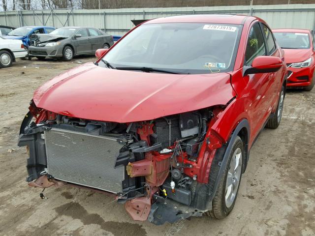 3CZRU6H53GM748323 - 2016 HONDA HR-V EX RED photo 2