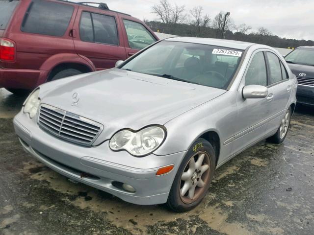 WDBRF61J63F364438 - 2003 MERCEDES-BENZ C 240 SILVER photo 2