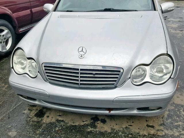 WDBRF61J63F364438 - 2003 MERCEDES-BENZ C 240 SILVER photo 7