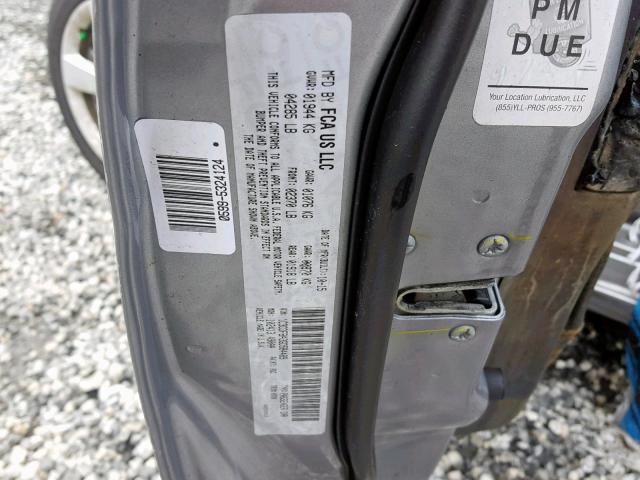 1C3CDFBA3GD584489 - 2016 DODGE DART SXT 银色 照片 10