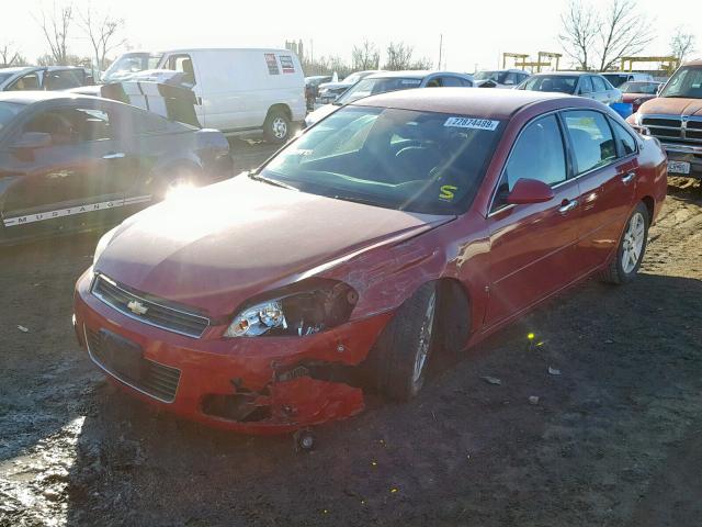 2G1WU58R779313473 - 2007 CHEVROLET IMPALA LTZ RED photo 2