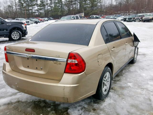 1G1ZS58F97F196317 - 2007 CHEVROLET MALIBU LS TAN photo 4