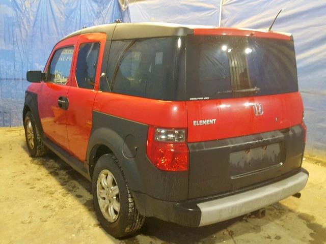 5J6YH27676L000077 - 2006 HONDA ELEMENT EX RED photo 3