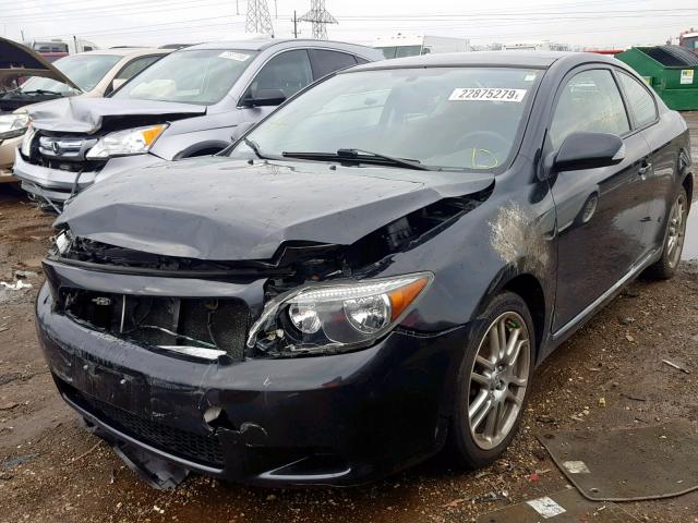 JTKDE177070184953 - 2007 TOYOTA SCION TC შავი ფოტო 2