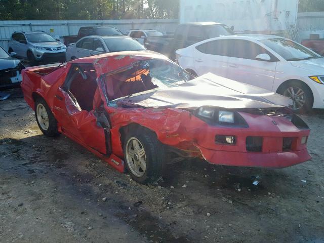 1G1FP23E8NL168248 - 1992 CHEVROLET CAMARO RS RED photo 1