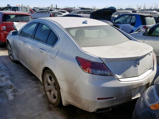 19UUA9F55DA800963 - 2013 ACURA TL TECH WHITE photo 3