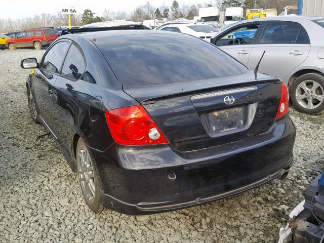 JTKDE177560064242 - 2006 TOYOTA SCION TC შავი ფოტო 3