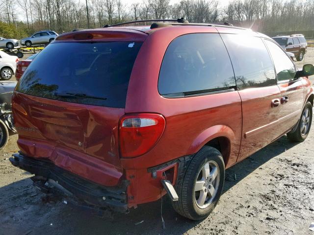 2D4GP44L66R654461 - 2006 DODGE GRAND CARA 红色 照片 4