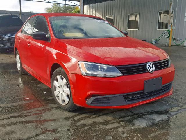 3VW2K7AJ9EM362350 - 2014 VOLKSWAGEN JETTA BASE 红色 照片 1