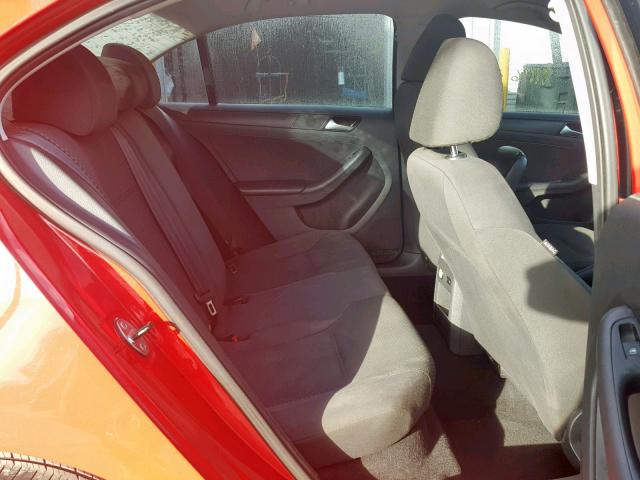 3VW2K7AJ9EM362350 - 2014 VOLKSWAGEN JETTA BASE 红色 照片 6