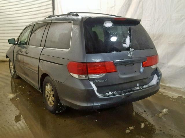 5FNRL3H54AB080972 - 2010 HONDA ODYSSEY EX CHARCOAL photo 3