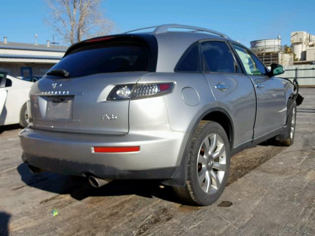 JNRAS08W35X209996 - 2005 INFINITI FX35 SILVER photo 4