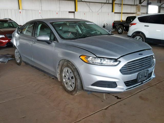 3FA6P0G7XDR127309 - 2013 FORD FUSION S SILVER photo 1