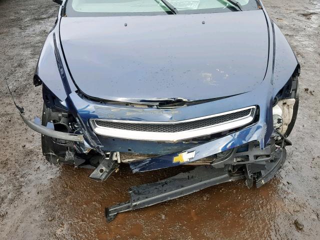 1G1ZC5EB9AF110428 - 2010 CHEVROLET MALIBU 1LT BLUE photo 7