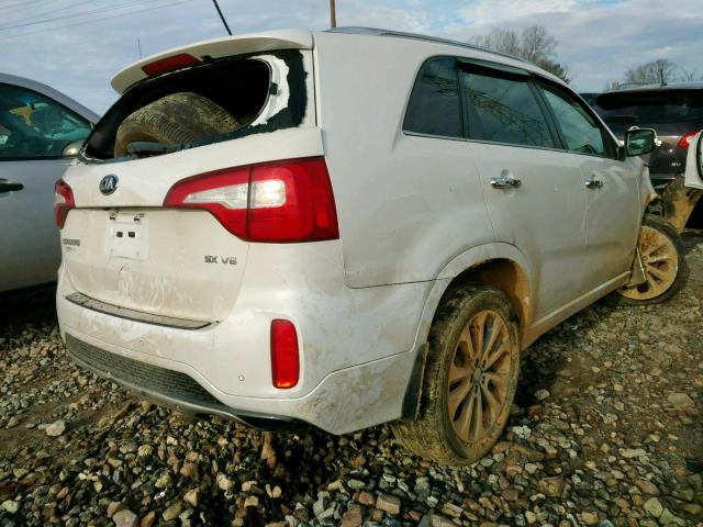 5XYKWDA78FG624707 - 2015 KIA SORENTO SX WHITE photo 4