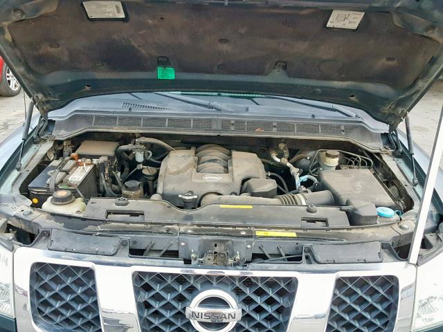 1N6AA06A25N514683 - 2005 NISSAN TITAN XE TURQUOISE photo 7