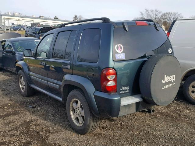 1J4GL38K15W641475 - 2005 JEEP LIBERTY RE GREEN photo 3