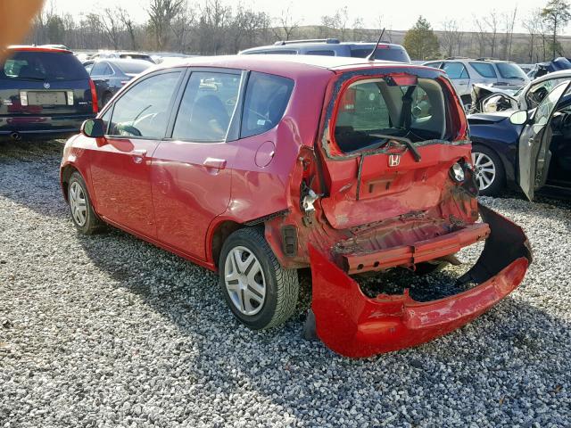 JHMGD38408S053713 - 2008 HONDA FIT RED photo 3