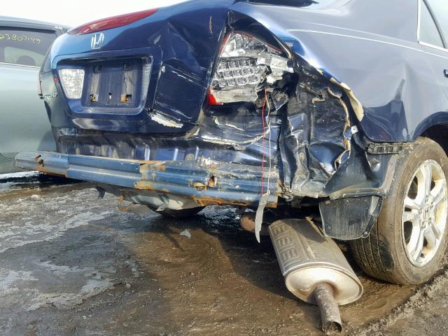 1HGCM56867A119835 - 2007 HONDA ACCORD EX BLUE photo 9