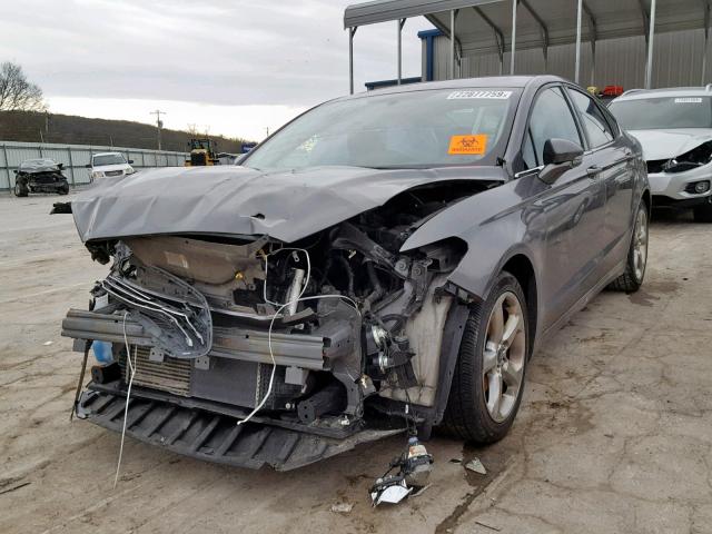 3FA6P0H95DR387343 - 2013 FORD FUSION SE CHARCOAL photo 2