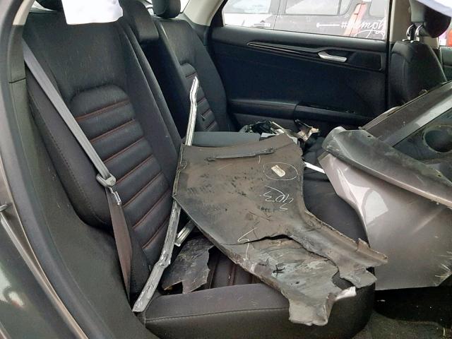 3FA6P0H95DR387343 - 2013 FORD FUSION SE CHARCOAL photo 6