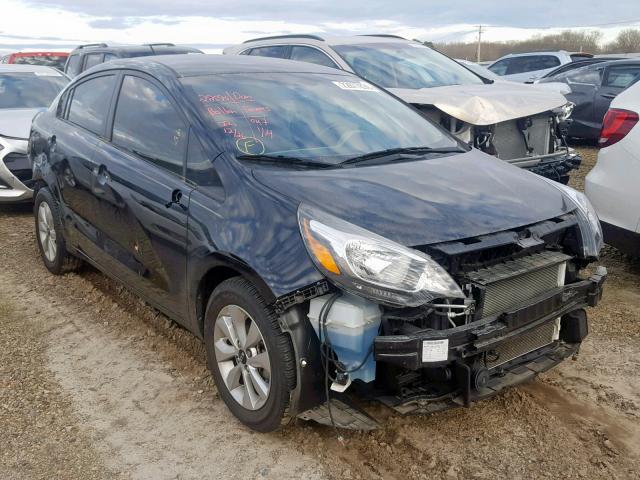 KNADN4A37G6665923 - 2016 KIA RIO EX BLACK photo 1