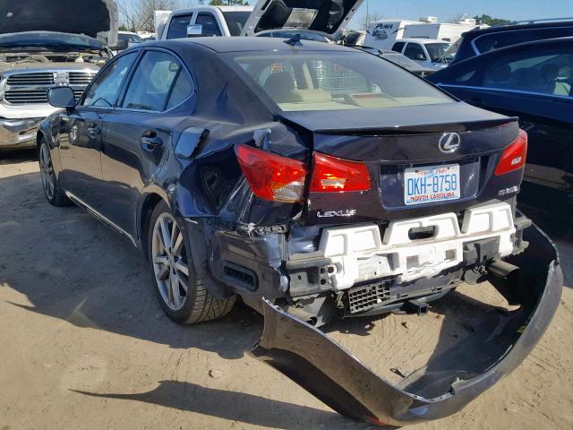 JTHBK262285061516 - 2008 LEXUS IS 250 BLUE photo 3