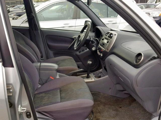 JTEHH20V920148312 - 2002 TOYOTA RAV4 银色 照片 5