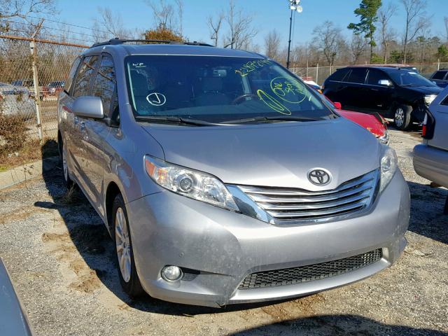 5TDYK3DC6BS029649 - 2011 TOYOTA SIENNA XLE ვერცხლისფერი ფოტო 1