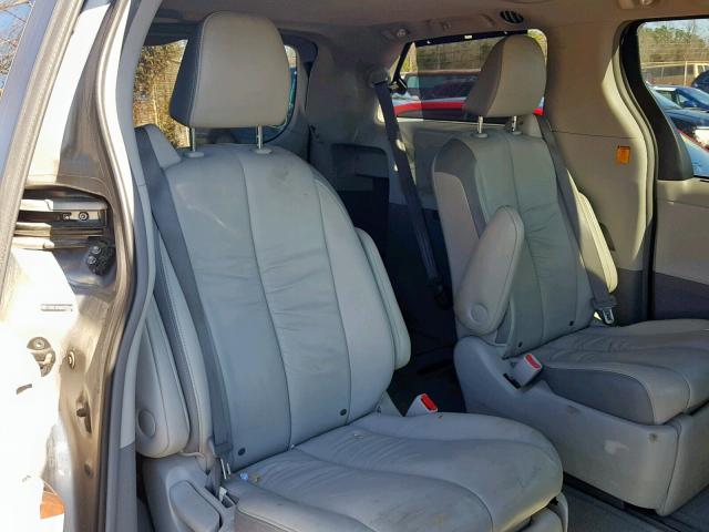 5TDYK3DC6BS029649 - 2011 TOYOTA SIENNA XLE ვერცხლისფერი ფოტო 6