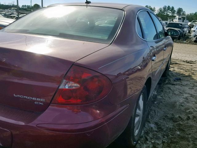 2G4WC582661133343 - 2006 BUICK LACROSSE C BURGUNDY photo 4