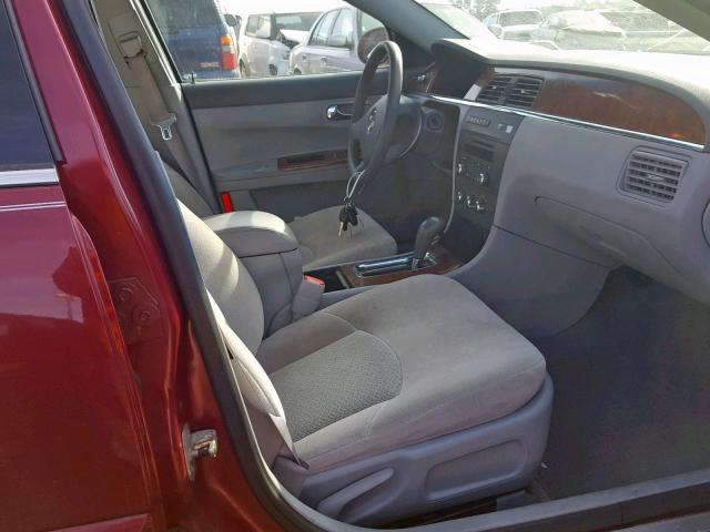 2G4WC582661133343 - 2006 BUICK LACROSSE C BURGUNDY photo 5