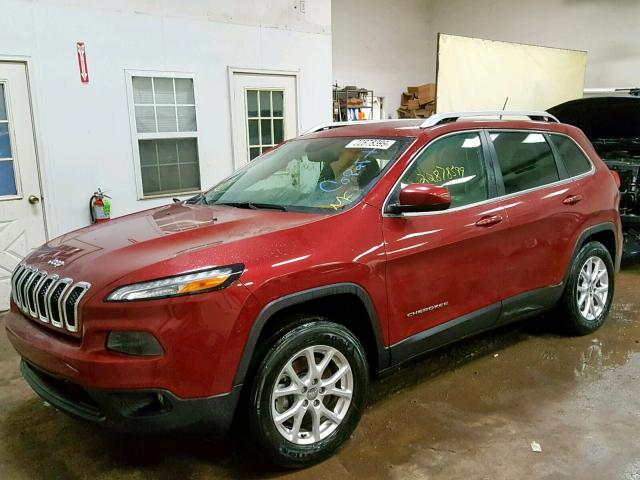 1C4PJMCS3FW642072 - 2015 JEEP CHEROKEE L RED photo 2