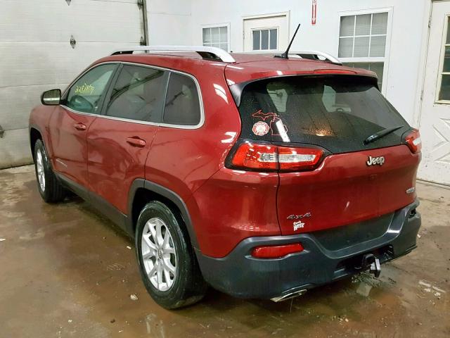 1C4PJMCS3FW642072 - 2015 JEEP CHEROKEE L RED photo 3