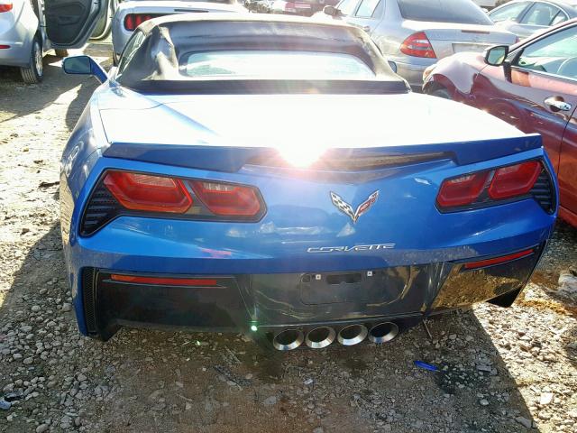 1G1YM3D78E5134094 - 2014 CHEVROLET CORVETTE S BLUE photo 6