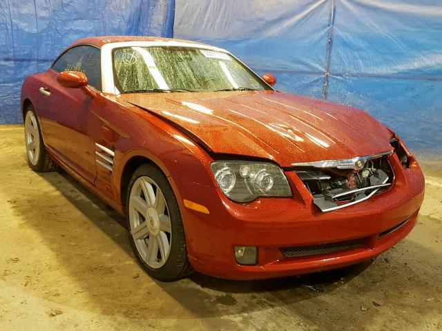 1C3AN69L65X025610 - 2005 CHRYSLER CROSSFIRE RED photo 1
