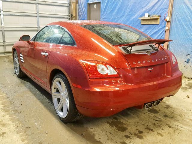 1C3AN69L65X025610 - 2005 CHRYSLER CROSSFIRE RED photo 3