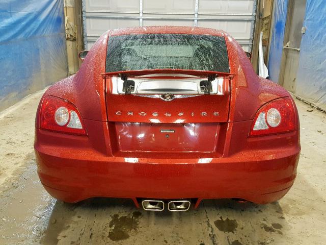 1C3AN69L65X025610 - 2005 CHRYSLER CROSSFIRE RED photo 6