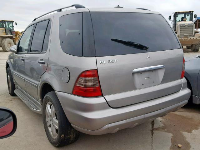 4JGAB57E05A566959 - 2005 MERCEDES-BENZ ML 350 SILVER photo 3