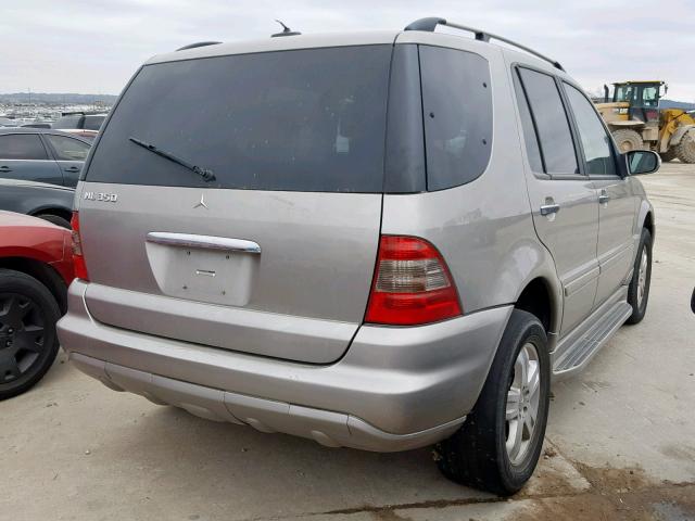 4JGAB57E05A566959 - 2005 MERCEDES-BENZ ML 350 SILVER photo 4