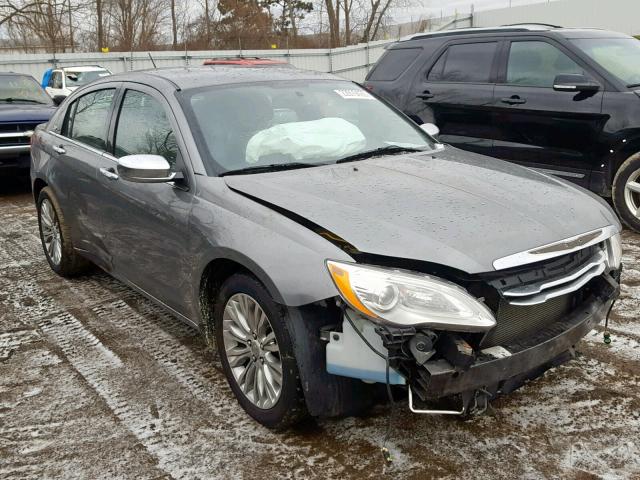 1C3CCBCG9CN326948 - 2012 CHRYSLER 200 LIMITE GRAY photo 1