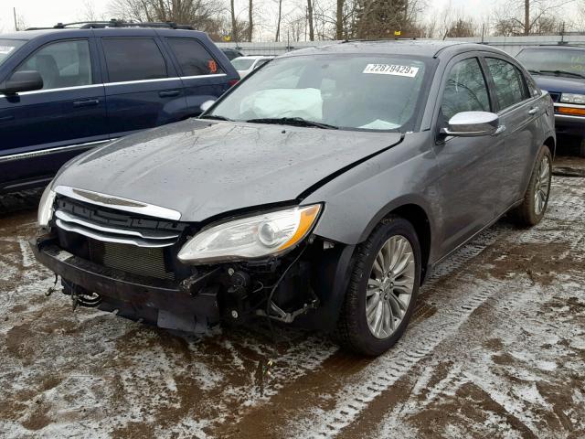 1C3CCBCG9CN326948 - 2012 CHRYSLER 200 LIMITE GRAY photo 2