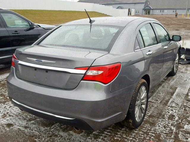 1C3CCBCG9CN326948 - 2012 CHRYSLER 200 LIMITE GRAY photo 4