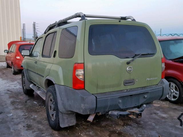 5N1ED28Y33C675307 - 2003 NISSAN XTERRA XE GREEN photo 3