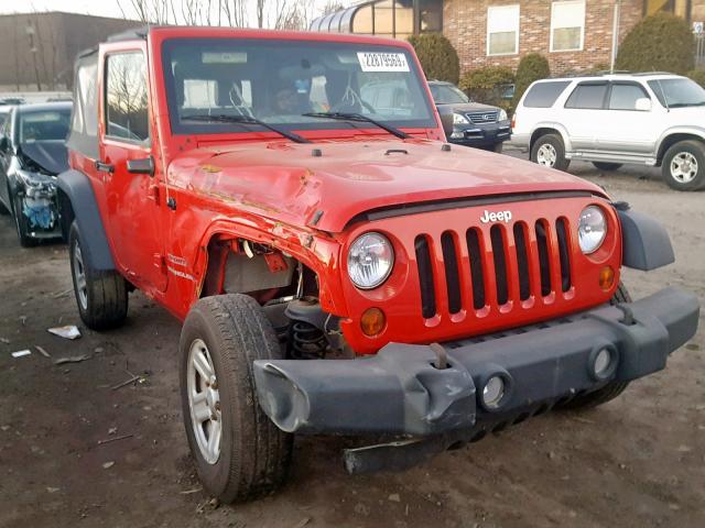 1J4AA2D12AL224591 - 2010 JEEP WRANGLER S RED photo 1