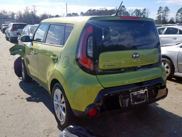 KNDJP3A52G7862293 - 2016 KIA SOUL + GREEN photo 3