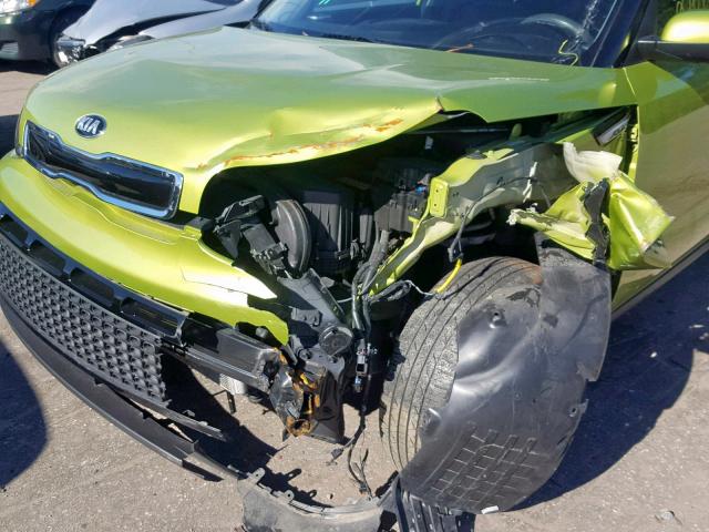 KNDJP3A52G7862293 - 2016 KIA SOUL + GREEN photo 9