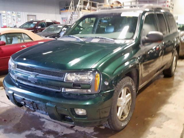 1GNET16P836170462 - 2003 CHEVROLET TRAILBLAZE GREEN photo 2